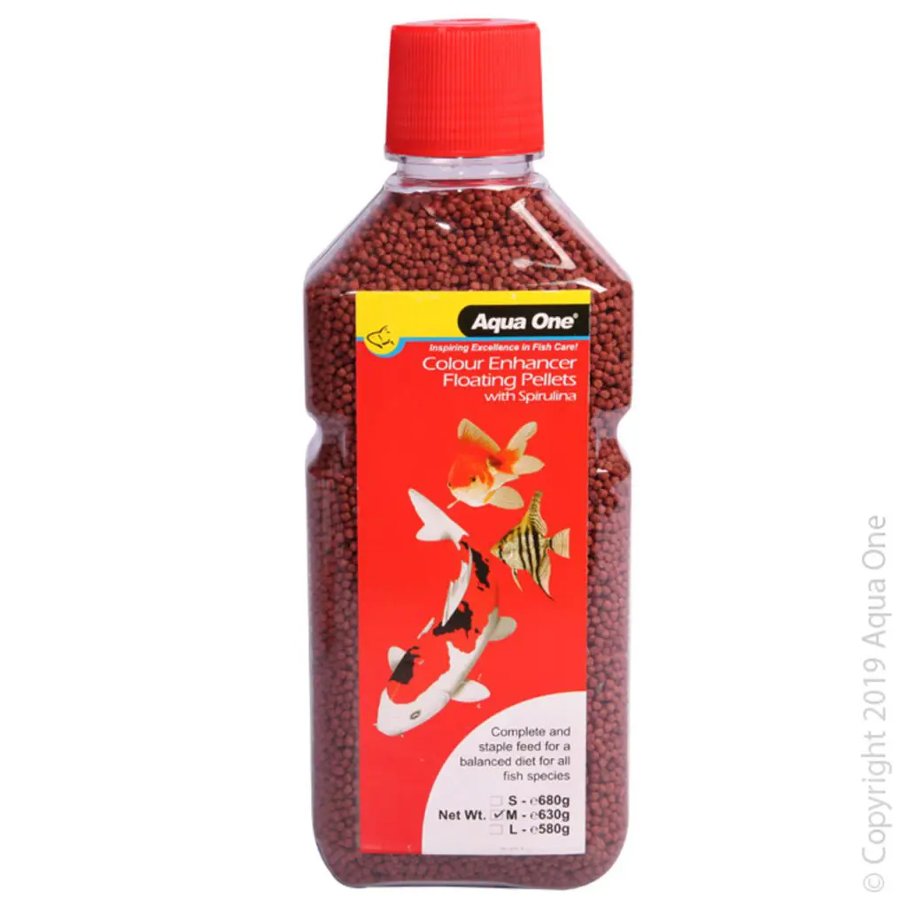 fish food on a bottle