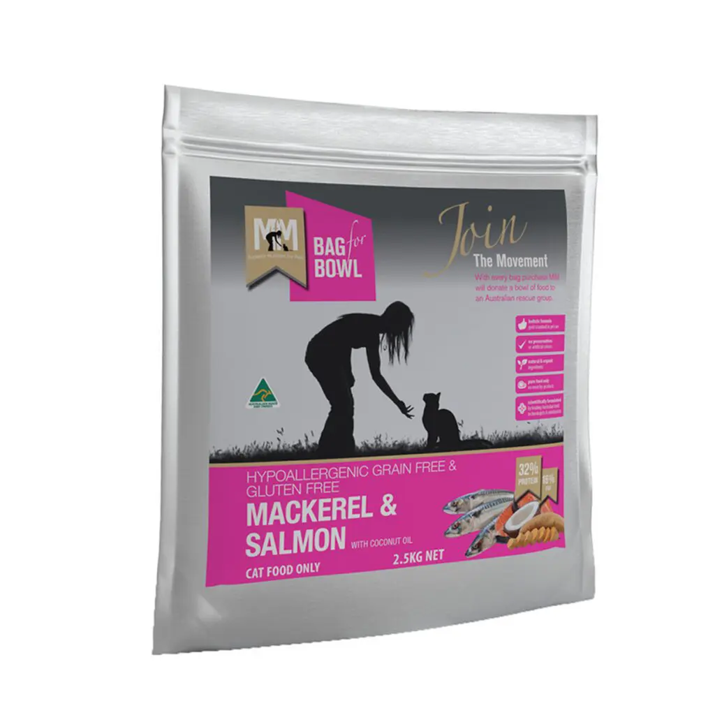 Meals For Meows Gluten Free Mackerel & Salmon Adult Dry Cat Food 2.5kg