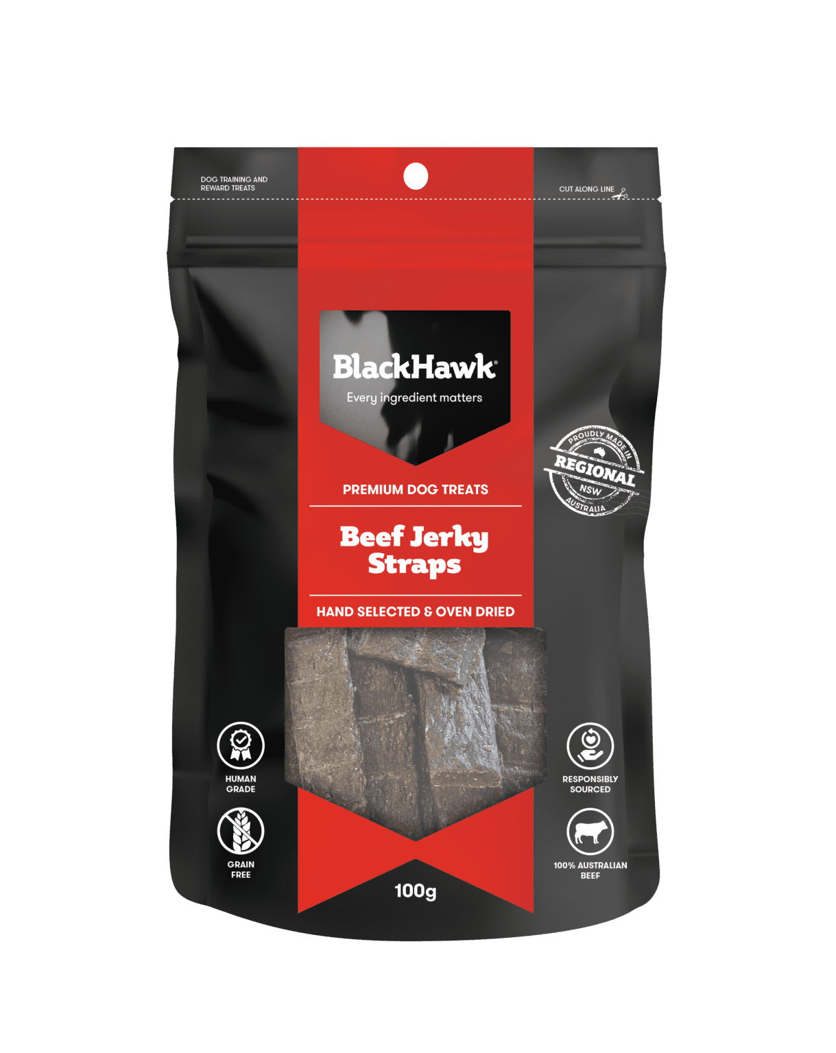 Blackhawk Dog Beef Strap 100g