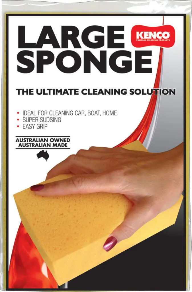 a sponge used for cleaning