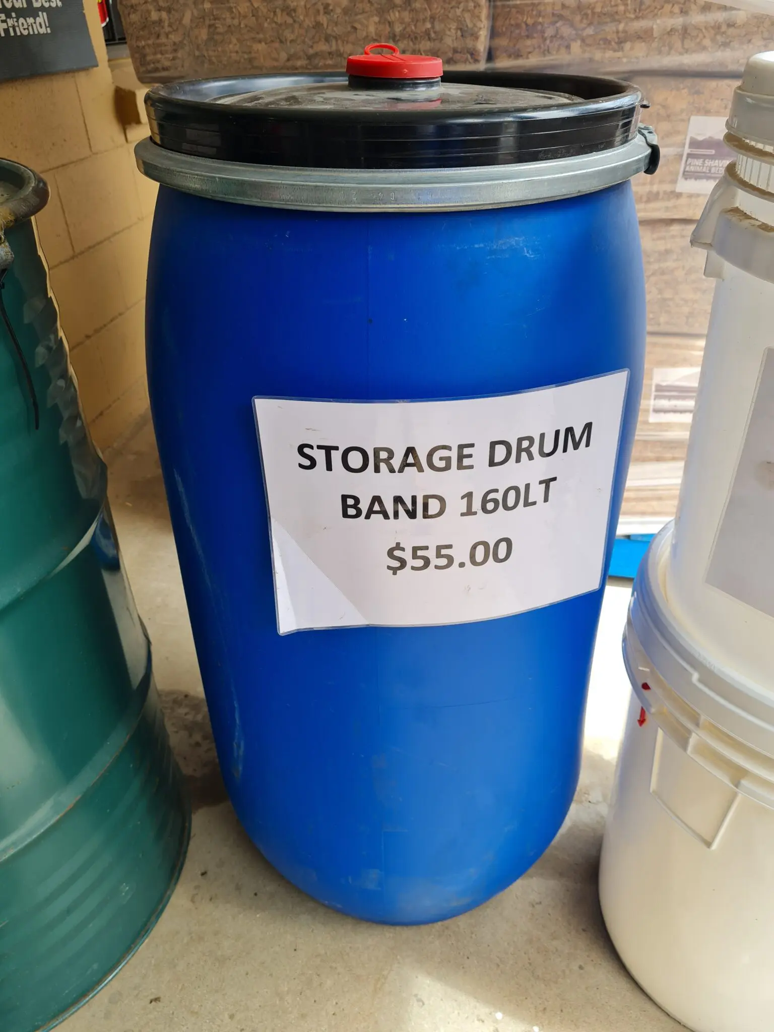 160Lt Storage Drum with band