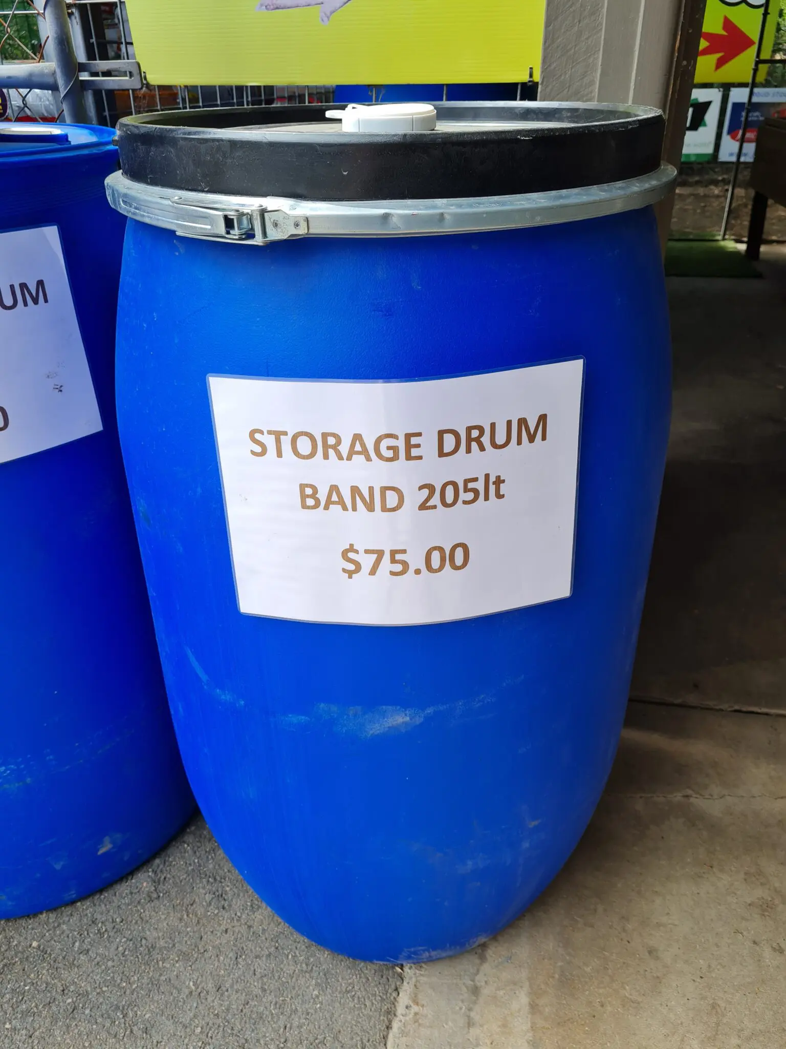 205 Lt Storage Drum with band - Food Grade