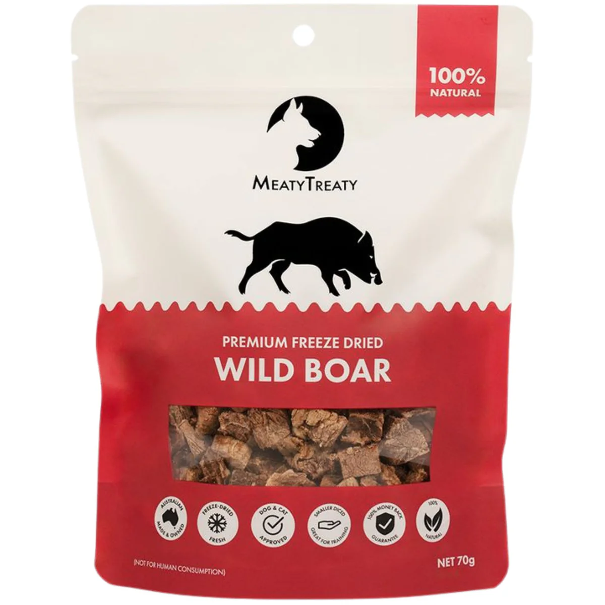 Meaty Treaty Freeze Dried Wild Boar 70g