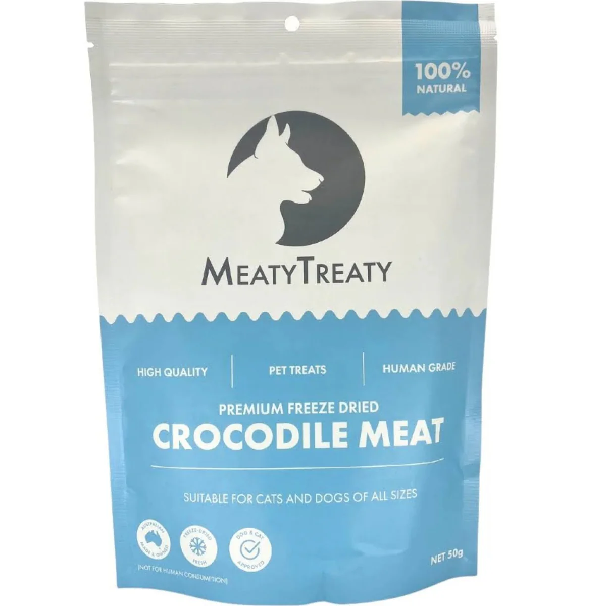 Meaty Treaty Freeze Dried Crocodile 50g