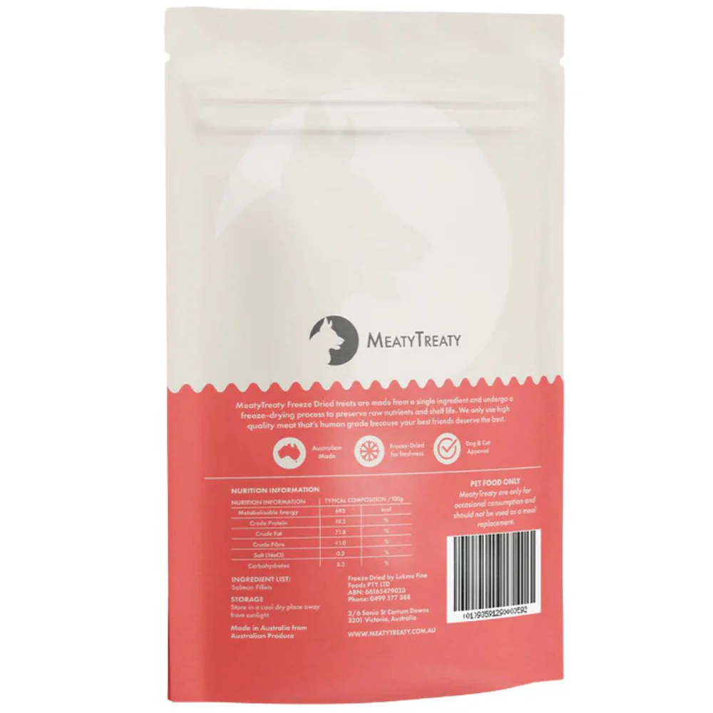 Meaty Treaty Freeze Dried Salmon Fillet 80g - Image 2