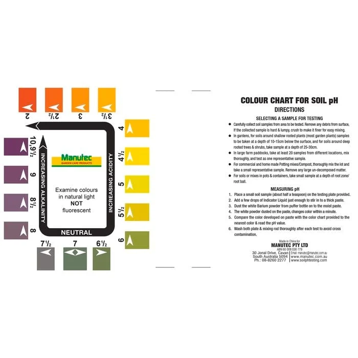 Manutec Garden Care Products Soil PH Test Kit - Image 2
