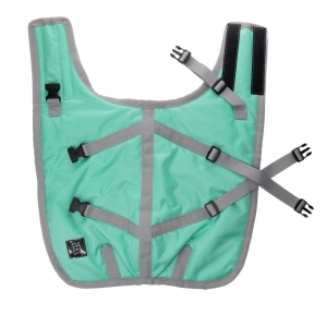 Zeez Supreme Dog Coat Mint Green/ Grey - Image 4