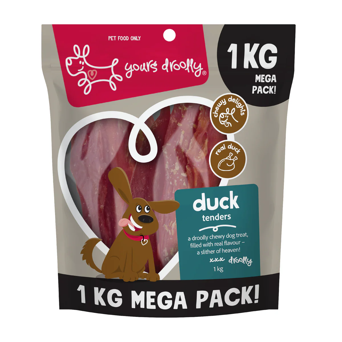 Yours Droolly Duck Tenders 1kg