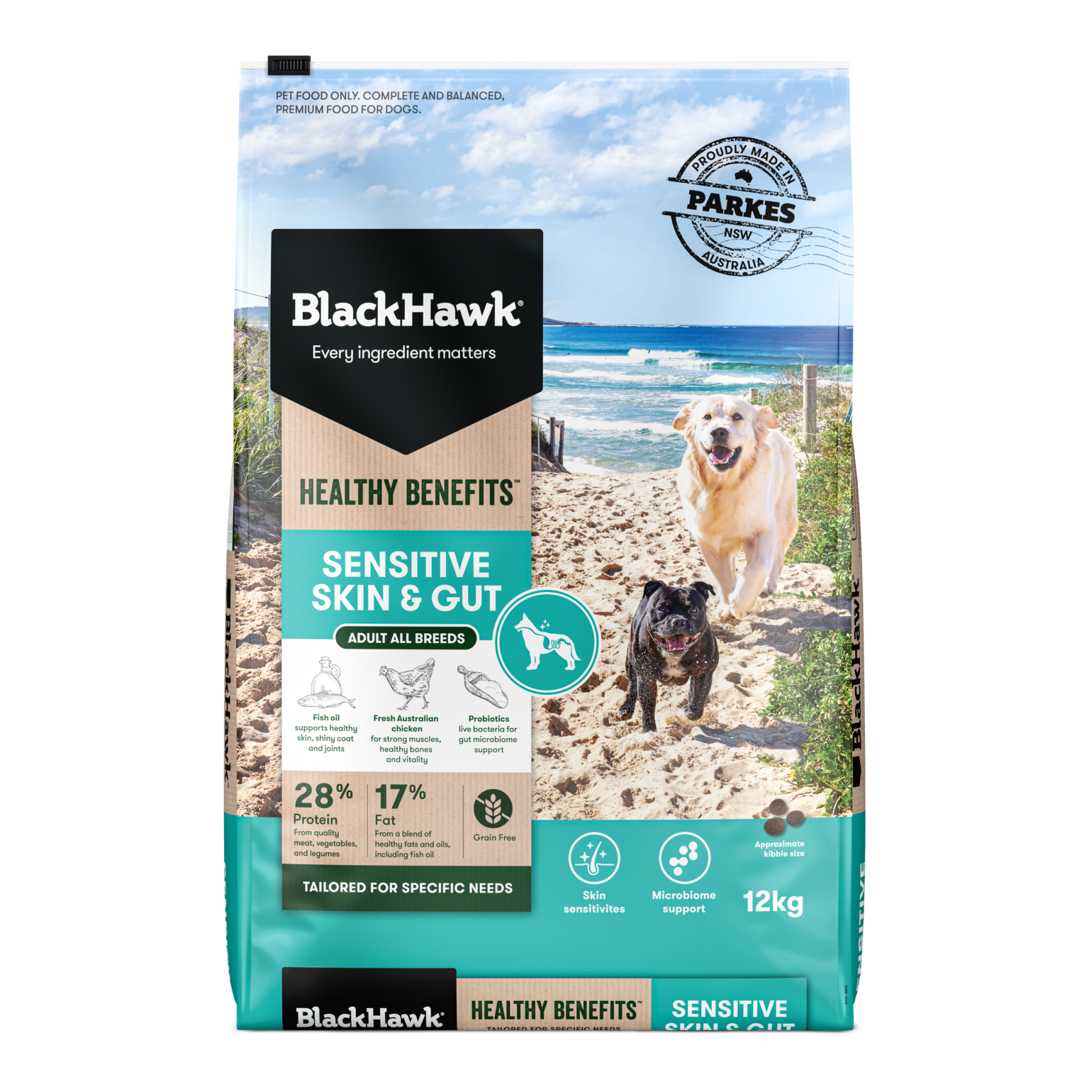 Black Hawk Adult Healthy Benefits Sensitive Skin & Gut