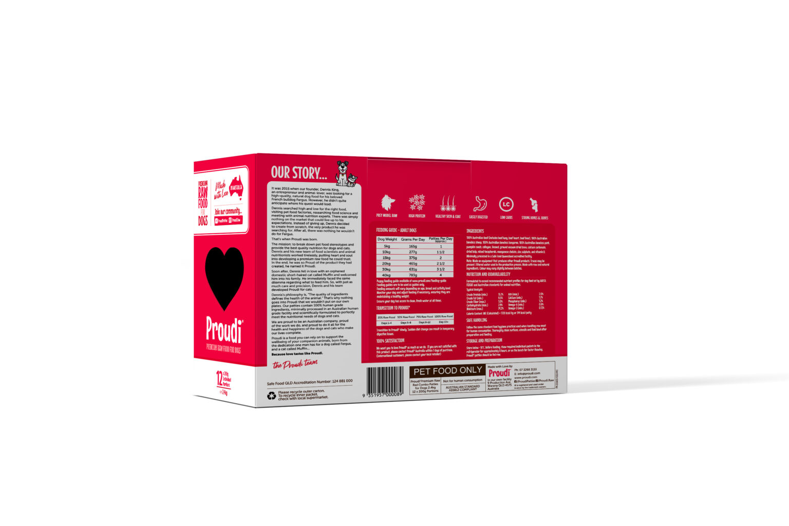 Proudi Red Combo Patties 2.4kg - Image 2