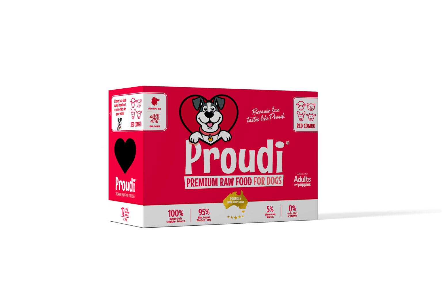 Proudi Red Combo Patties 2.4kg