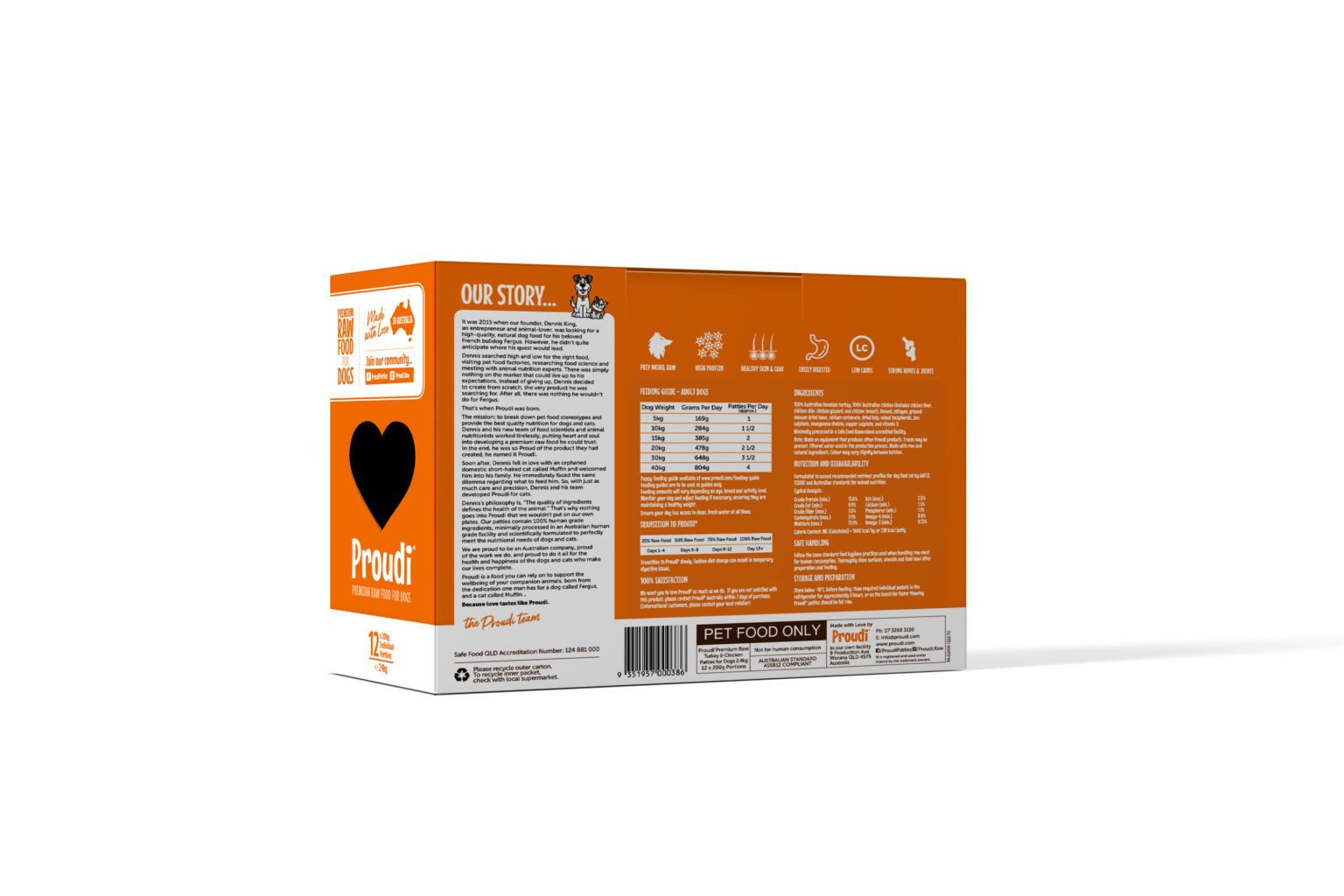 Proudi Turkey & Chicken Patties 2.4kg - Image 2