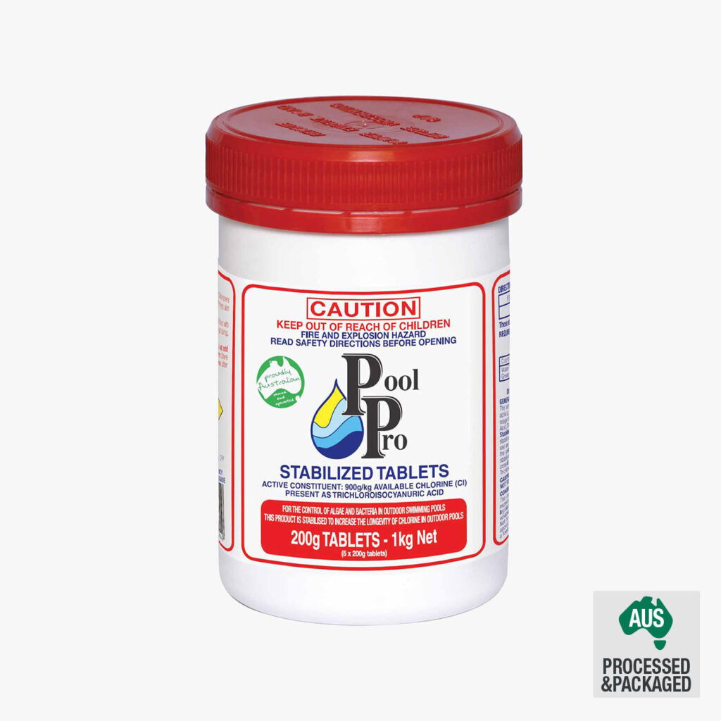 Pool Pro Stabilized Trichlor 200g Tablets 1kg