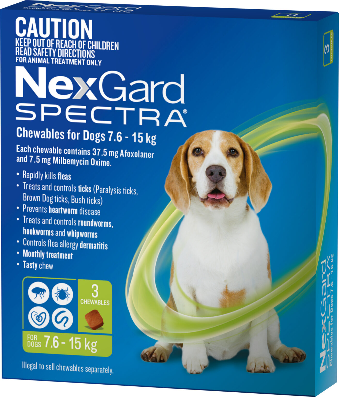 NexGard Spectra Medium Dog 7.6-15kg