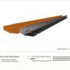 Straight Curve Flexline Garden Edging Weathered Steel - Image 2