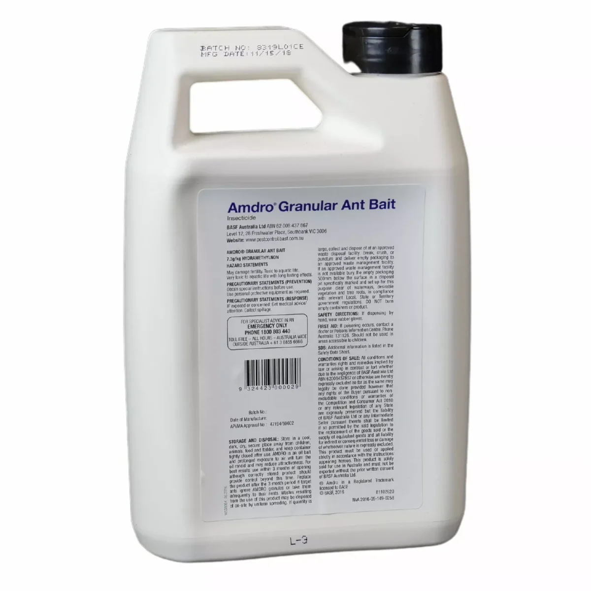 BASF 454g Amdro Granular Ant Bait Insecticide